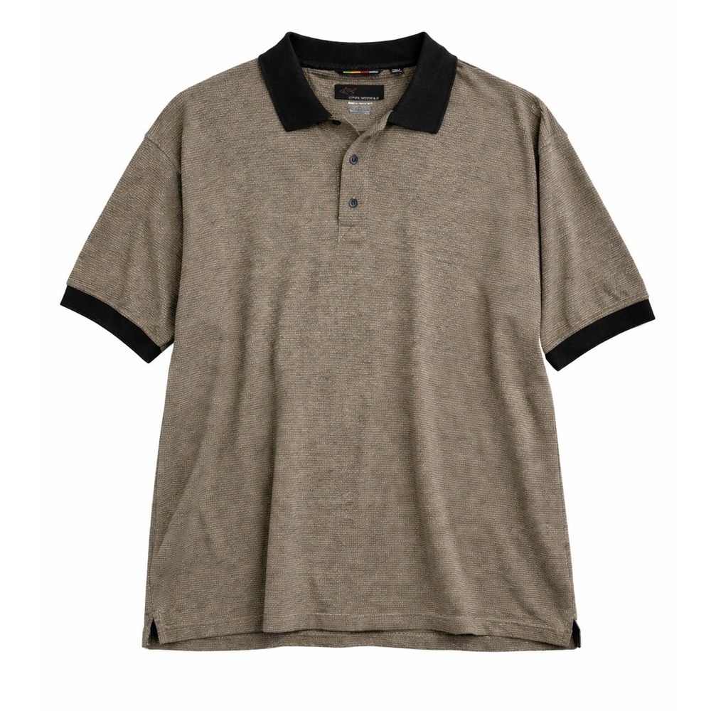Greg Norman Polo Shirt Mens XL Black Green Beige Golf Preppy Quiet Luxury Polo